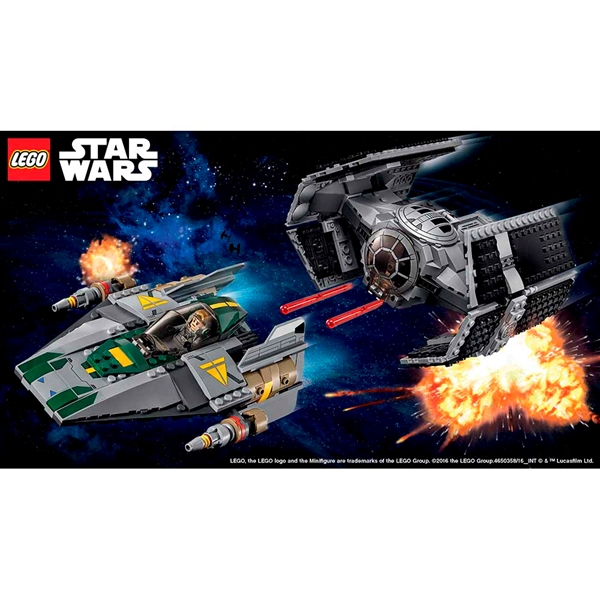 Vader\'s TIE Advanced mod A-wing Starfighter