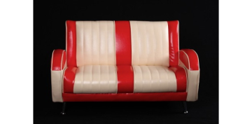 Mini Mercury sofa new ivory/rød - Toysstore
