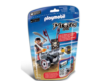 Playmobil 6165 - Pirat med sort kanon