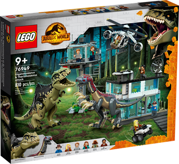 LEGO Jurassic world Giganotosaurus og therizinosaurus-angreb  76949