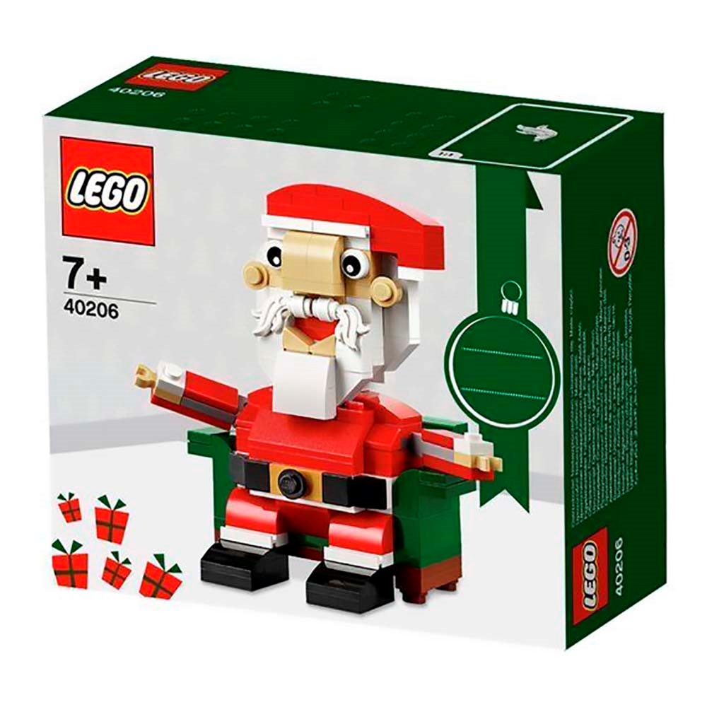 forhistorisk Tilbud metallisk LEGO 40206 Santa, super tilbud