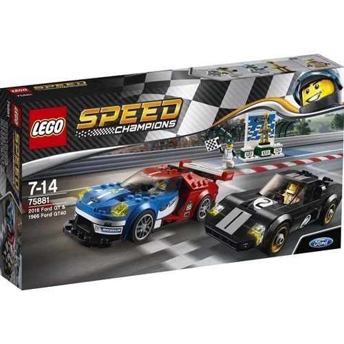 LEGO SPEED CHAMPIONS 2016 Ford GT og 1966 Ford GT40 75881
