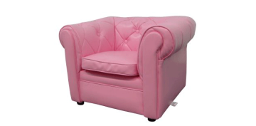 Retro chesterfield stol i lyserød - pink - Toysstore